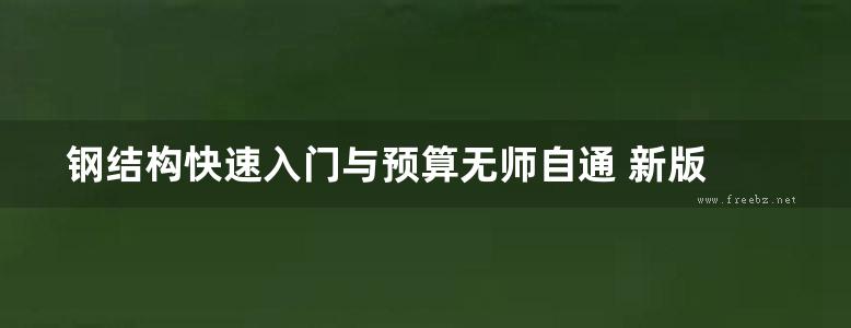 钢结构快速入门与预算无师自通 新版 郭荣玲